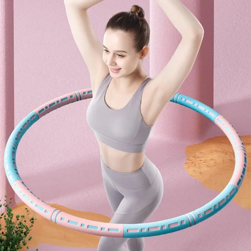 Soft Bodybuilding Exercise Hula Circle Removable Fitness Hoo