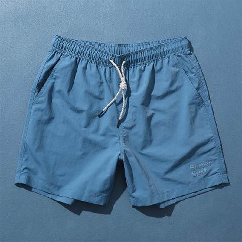 沙滩裤男速干可下水游泳泳裤纯色速干百搭休闲海边冲浪穿