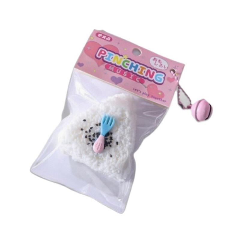 Squishy triangle rice ball decompression kneading Sushi toys