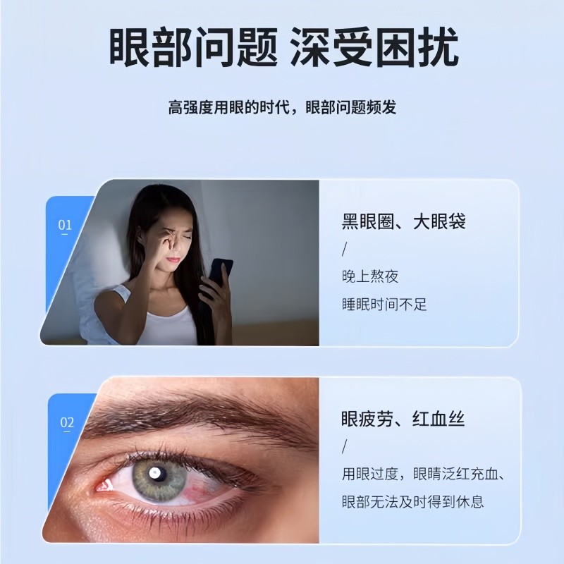 新品叶黄素冰敷眼罩冷敷睡眠眼贴护眼专用缓眼睛消肿清凉解眼疲劳