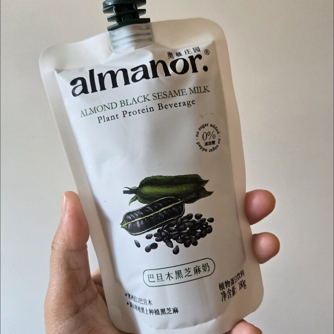 -almanor 奥蔓庄园巴旦木黑芝麻奶黑豆奶豆乳饮品营养早餐坚果奶