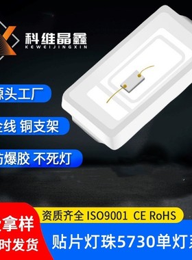 5730贴片1w高亮白光LED灯珠正白/暖白贴片led贴片式发光二极管