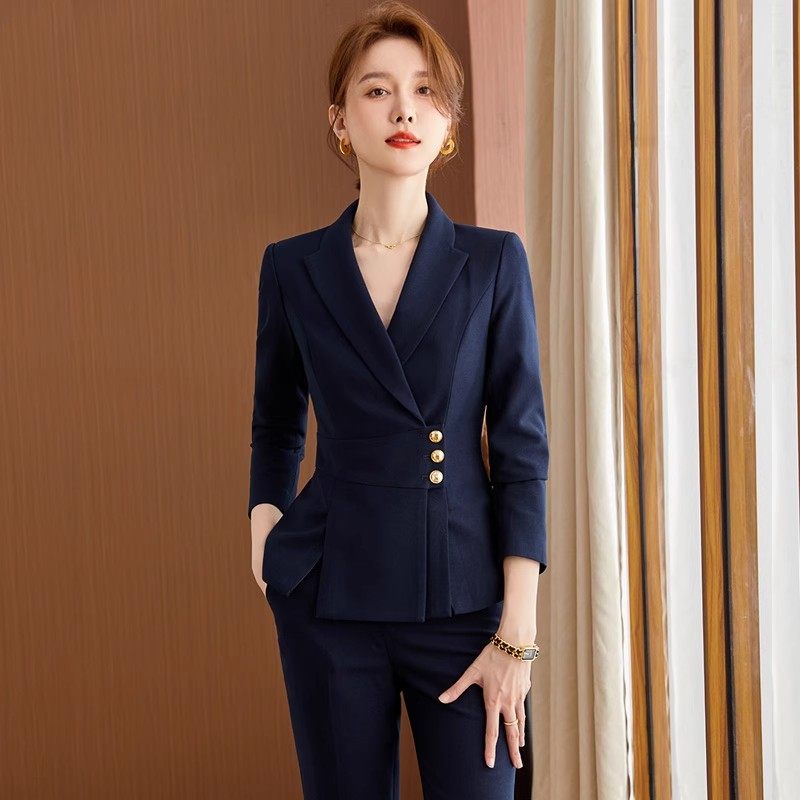 职业套装女秋冬经理置业顾问正装珠宝店售楼部工作服