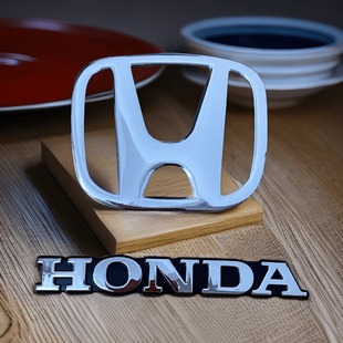 适用本田HONDA摩托车头前挡风板机车装 贴标 饰H字母标志电动车改装