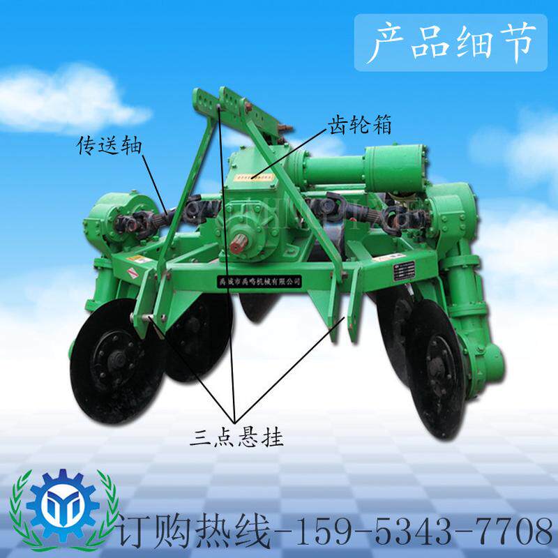 全齿轮传动稻田打梗机 加固型双边筑埂机 圆盘筑埂机一次成型