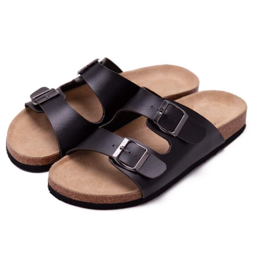 Men Fashion Cork Slippers Slides Beach Sandals Mans Male拖鞋