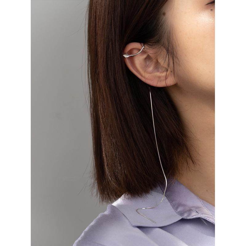 【渴了没有】耳线2024年新款潮高级感耳饰坠女流苏耳挂耳骨夹,饰品/流行首饰/时尚饰品新,耳夹,淘宝优惠券,粉丝福利购,淘宝优惠卷