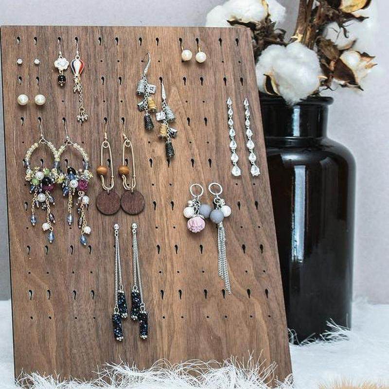 黑胡桃色首饰架耳环架子展示架耳扣耳饰架子收纳大容量,饰品/流行首饰/时尚饰品新,首饰展示架,淘宝优惠券,粉丝福利购,淘宝优惠卷