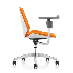 学生培训椅带大写字板带杯架桌椅一体带轮子转椅升降办公会议椅子