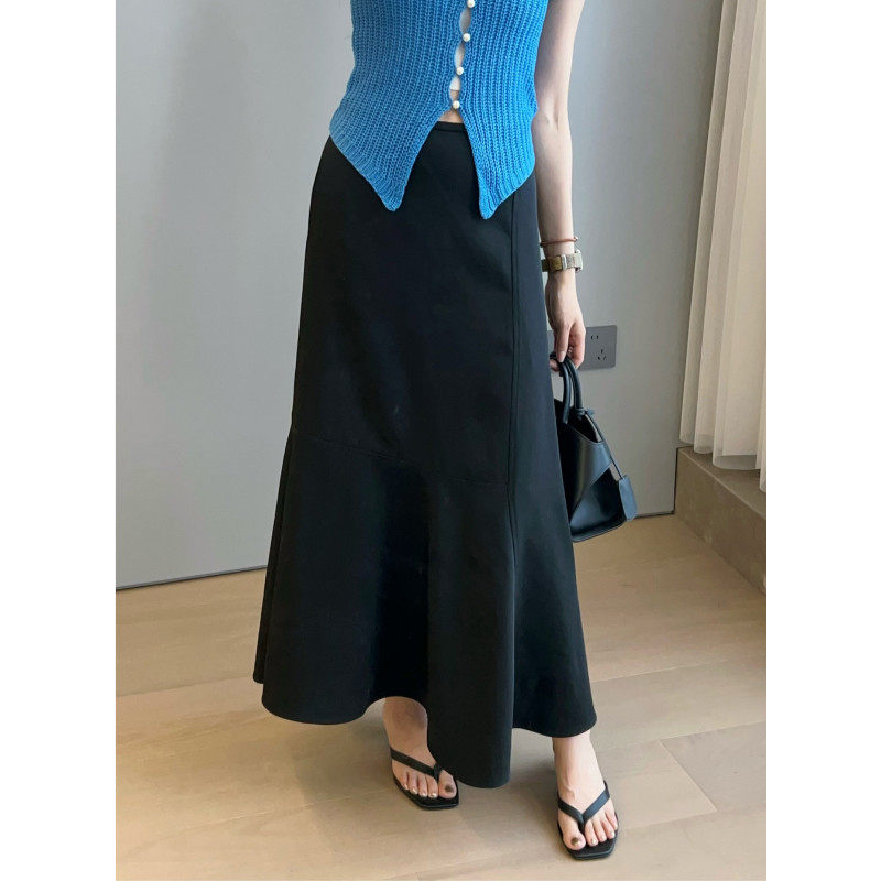 大码黑色鱼尾裙胖妹妹mm宽松显瘦垂感中长款包臀子,女装/女士精品,大码半身裙,淘宝优惠券,粉丝福利购,淘宝优惠卷