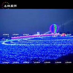 名样广场梦幻灯光节布置圣诞美陈酒户外热气球造型装饰景观灯饰
