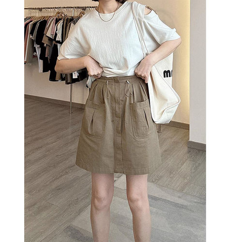 大码胖妹妹mm工装夏季薄款宽松显瘦A字包臀裙200斤