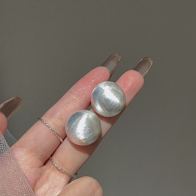 银枝儿|磨砂拉丝蚊香盘耳夹无耳洞女耳环圆脸耳饰小众高级感洋气,饰品/流行首饰/时尚饰品新,耳夹,淘宝优惠券,粉丝福利购,淘宝优惠卷