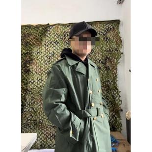 老货公发老武款橄榄绿双排扣大衣老款风衣英伦风连帽