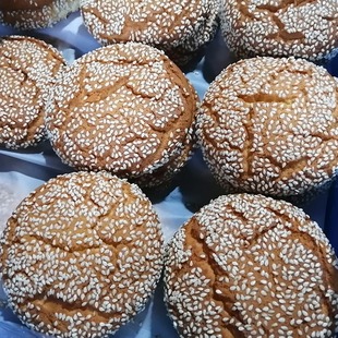 软麻饼石灰窑陕西渭南特产小吃老式点心桃酥传统糕点办公零食散装