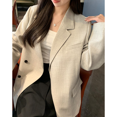 阿一 秀场 斜扣微廓形气质女春季新款高级休闲