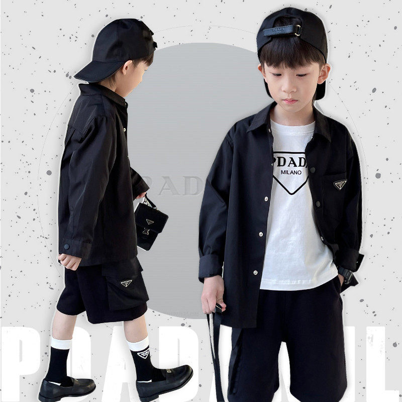 三角韩系网红炸街酷潮帅气男童衬衫春秋2025年新款儿童薄,童装/婴儿装/亲子装,衬衫,淘宝优惠券,粉丝福利购,淘宝优惠卷