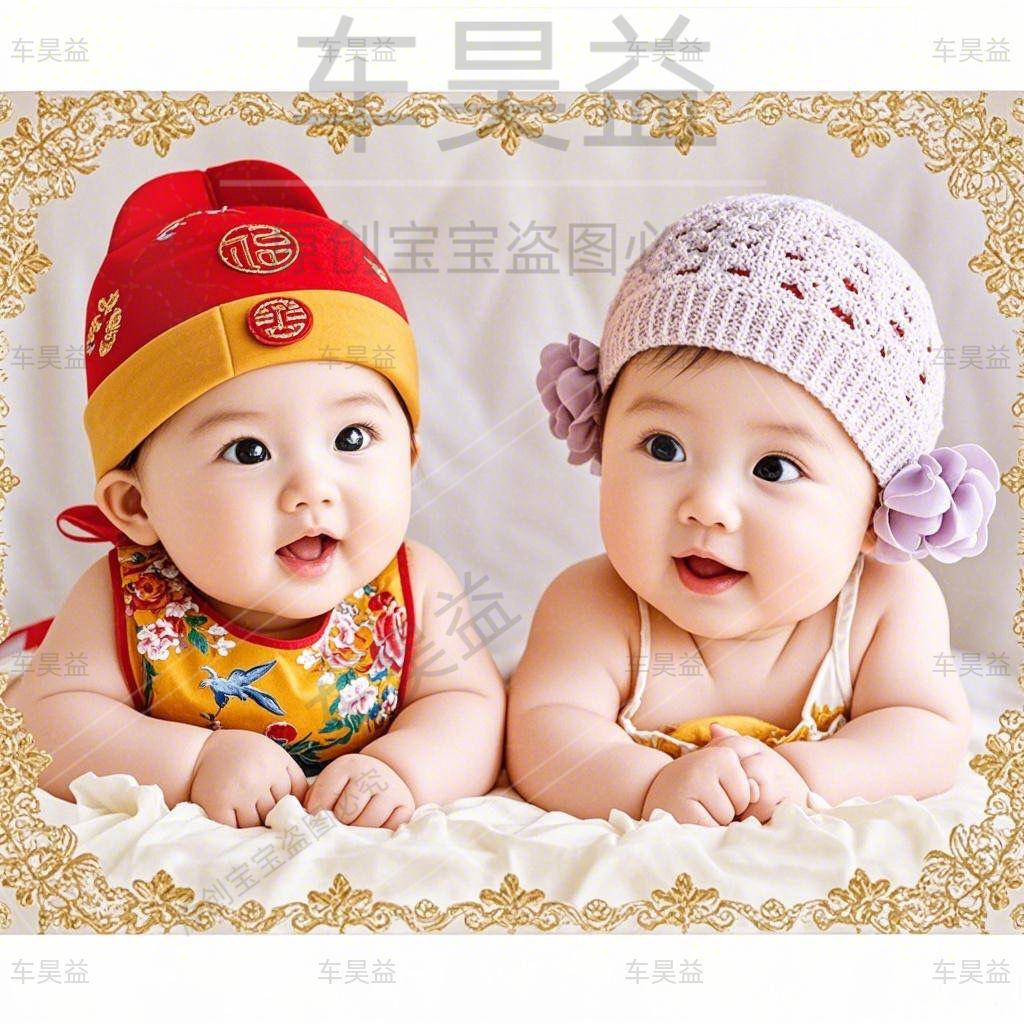 双胞胎龙凤胎海报墙贴卧室客厅床头漂亮宝宝婴儿孕妇早教装饰贴纸