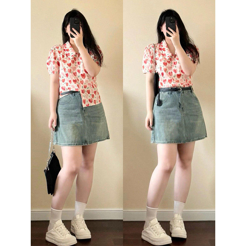 300斤大码牛仔半身女夏季新款胖mm显瘦a字包臀裙,女装/女士精品,大码半身裙,淘宝优惠券,粉丝福利购,淘宝优惠卷