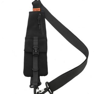 高档机能风斜挎包带手机包小胸包潮男袋换背带宽带子女单肩配件书