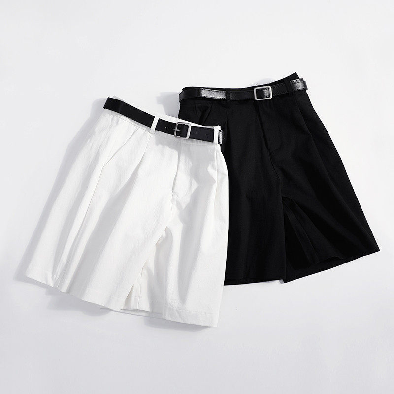 纯棉夏季工装阔腿女别致五分中裤休闲百搭宽松显瘦潮,女装/女士精品,休闲裤,淘宝优惠券,粉丝福利购,淘宝优惠卷