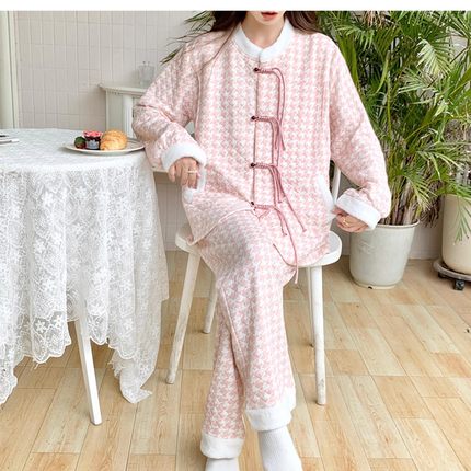 空气棉月子服春秋产后纯棉孕妇睡衣秋冬款孕期专用产妇哺乳居服