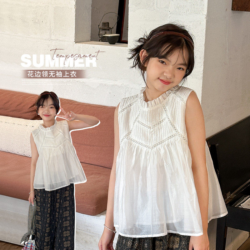 菲菲的衣柜娃娃衫无袖衬衫洋气夏季2024新款儿童薄款气质,童装/婴儿装/亲子装,T恤,淘宝优惠券,粉丝福利购,淘宝优惠卷