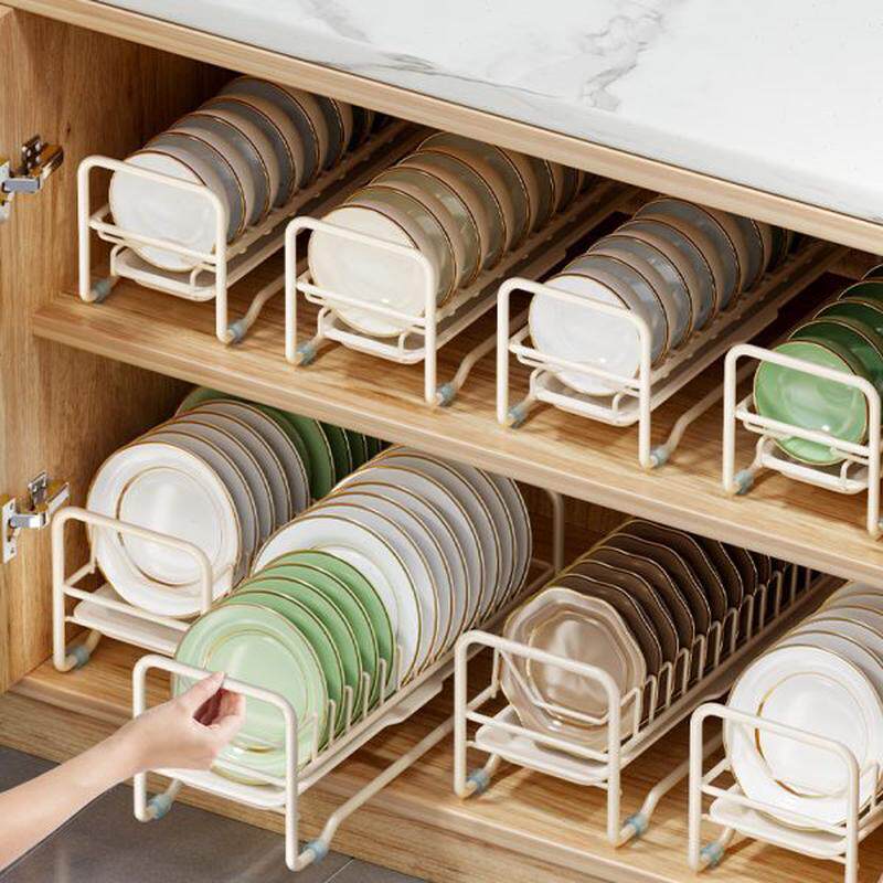 厨房碗架碗碟收纳架放碗抽屉抽拉橱柜式置物架子沥水架优碗筷盘勤