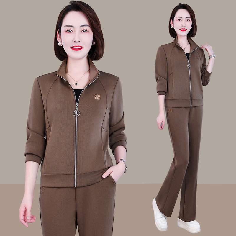 恩狐中老年女秋季新款减龄休闲套装中年妈妈显瘦遮肉运动三件套装,女装/女士精品,中老年女装,淘宝优惠券,粉丝福利购,淘宝优惠卷