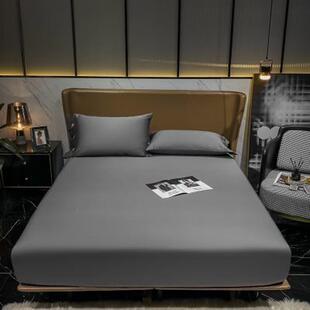 纯棉60支一米八床笠套单件床立罩一米五全棉套在床垫上的床单床束