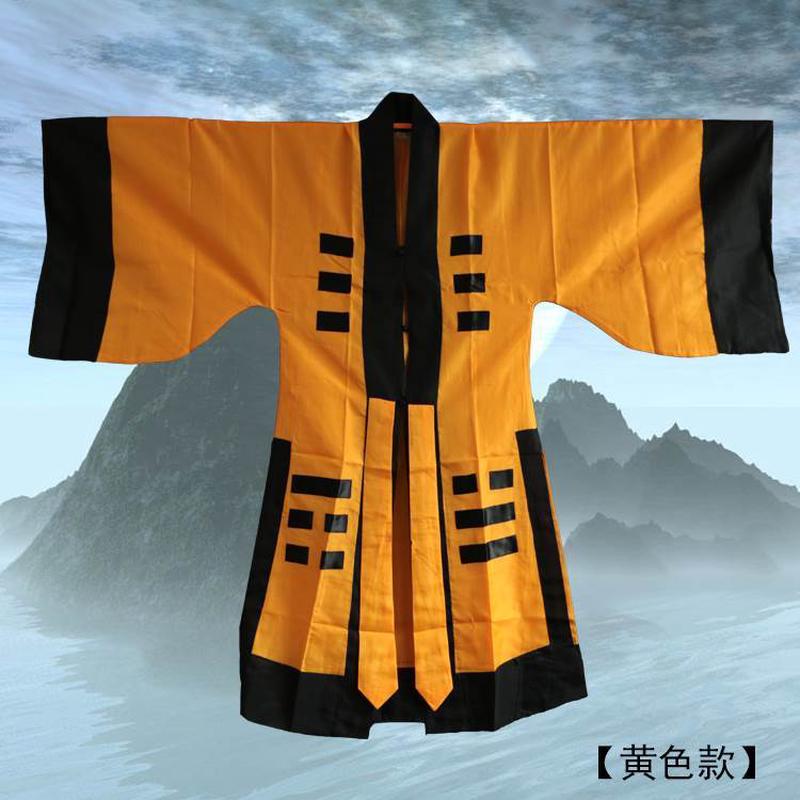 新款道士经衣八卦帽太极八卦演戏服装太极服服装道袍法衣三色可选