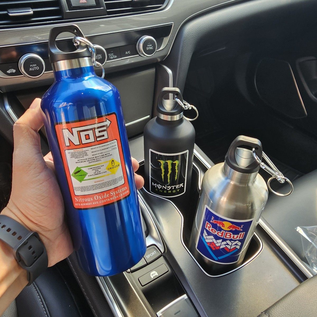 汽车NOS保温杯极限运动魔爪红牛保冷/保温杯水壶赛车装备创意个性