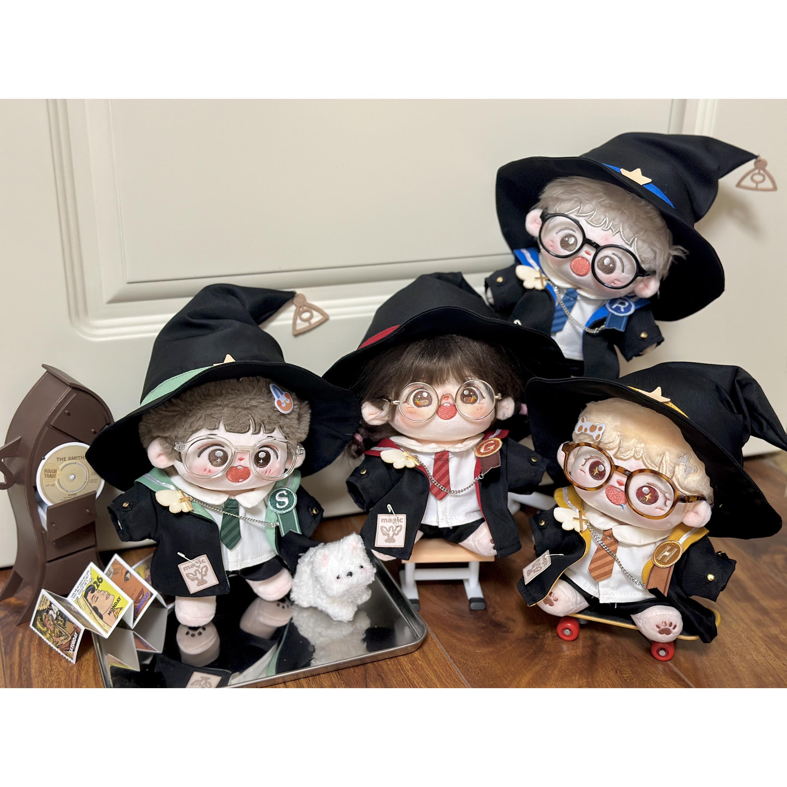 【全款现货】20cm10cm棉花娃娃娃衣魔法服学院风套装四种款式娃衣