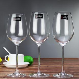 水晶高脚杯红酒杯家用套装 EDELITA意德丽塔 个性 创意波尔多杯6个装