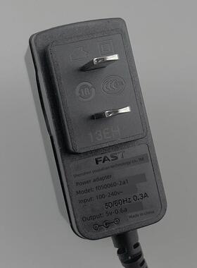 快速Swift Fw325R Mw313R路由器5V0.6A电源小头适配器电缆f050060 -2A1