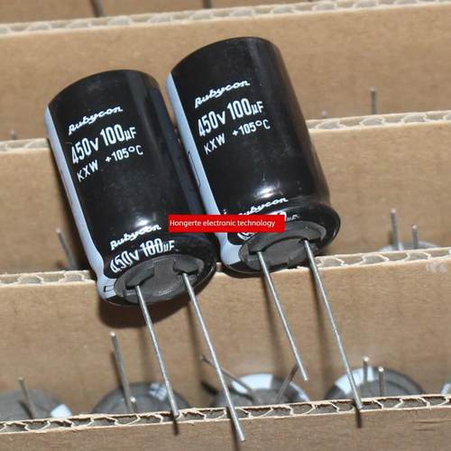日本红宝石电解电容450V100UF 100UF450V KXW高频低阻长寿命105度