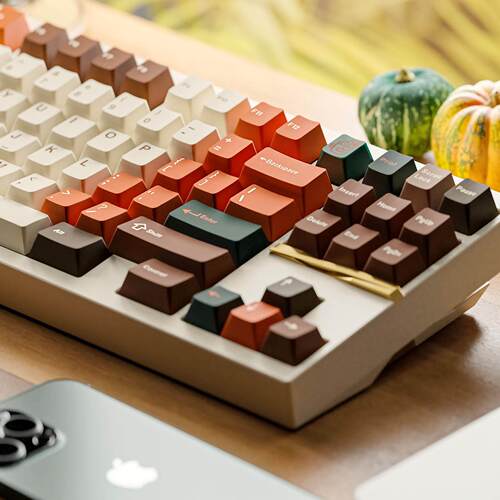 KeyKobo Pumpkin spiced Latte 南瓜拿铁 键帽 键工坊AI