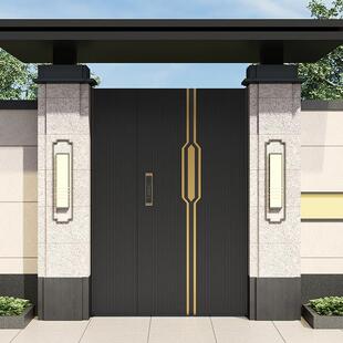 铝合金别墅庭院大门2025年新款铝艺双门户外农村自建房院门围墙