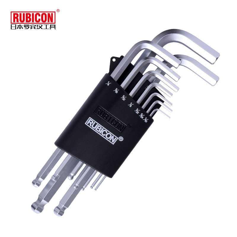 罗宾汉进口英制长球头内六角扳手9件套装RHK-299L内六方六角匙