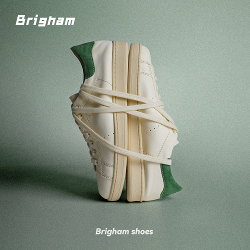 Brigham“使徒”百搭经典绿尾牛皮透气休闲运动板鞋小白鞋SS26