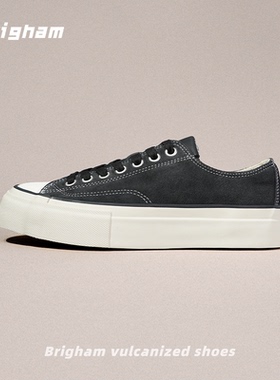 Brigham“盟主”秋冬牛反绒日系经典反绒皮休闲硫化鞋板鞋BH930