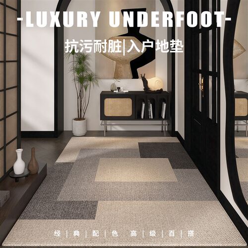 地垫玄进门门垫耐脏防滑门口地毯外裁剪垫子