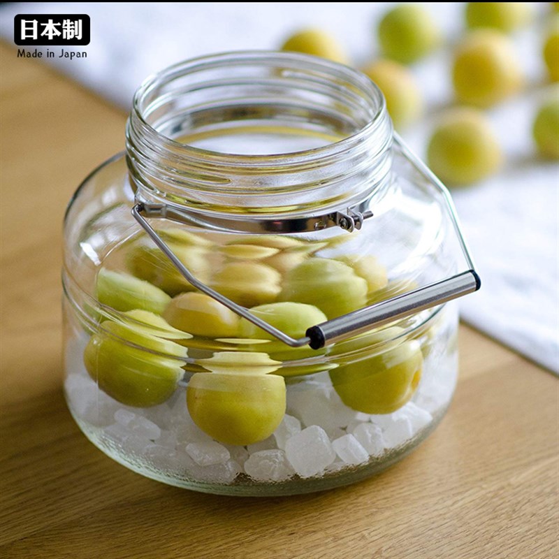 日广口盖罐酿酒泡梅酒瓶食品密封罐子