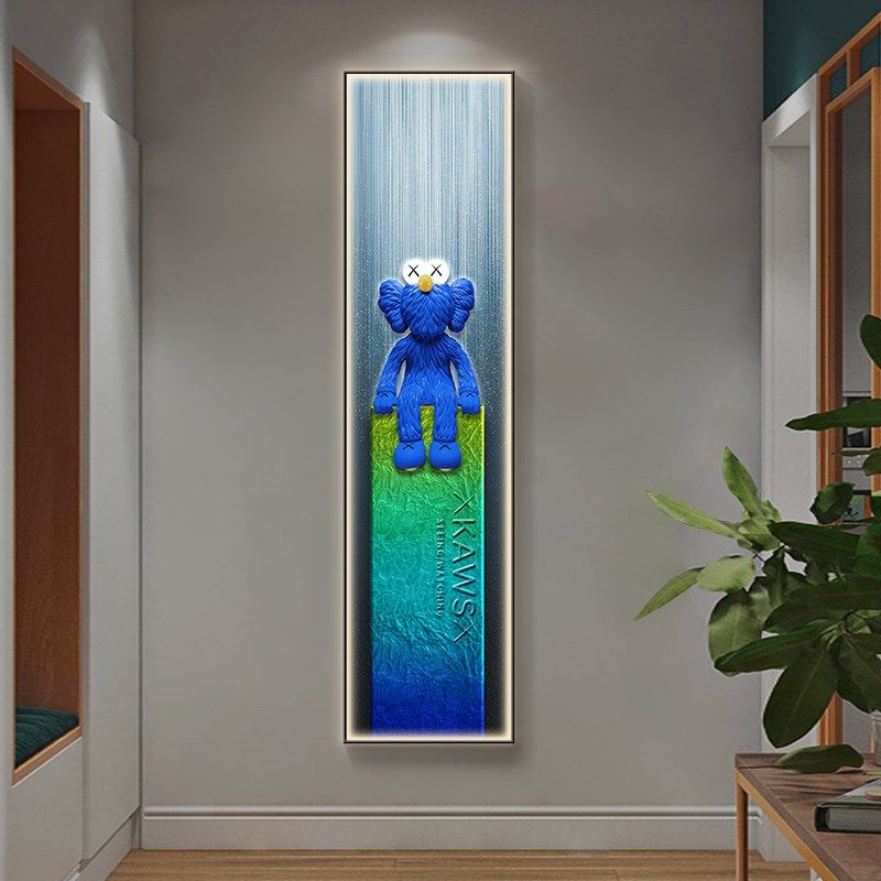 w玄关装饰画ld灯画暴力熊高级感发光壁画走廊过道背景墙挂画,家居饰品,氛围画/灯画,淘宝优惠券,粉丝福利购,淘宝优惠卷