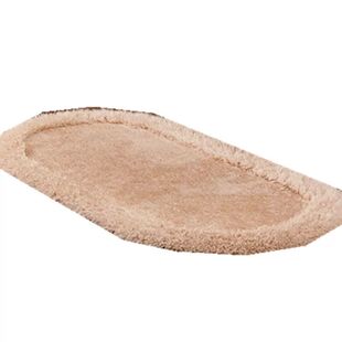 立体加厚椭圆弹力丝地毯卧室客厅茶几毯温馨爱床边毛绒毯垫