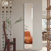 全身镜挂墙式 饰镜子 小户型超窄全身镜免打墙全身镜客厅玄关装