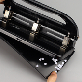 得优9三打纸张器装 打洞案凭证文件低价 订手动学生圆手工活页调式