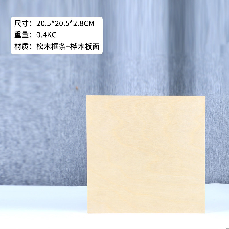 加厚桦木油画框画板手工印泥相框黏土粘土框实木油画框木框板图片