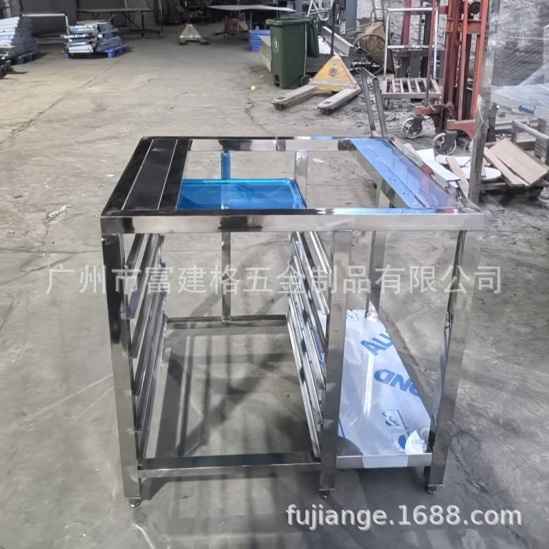 商用不锈钢烤盘架车烘焙架车架工程吐司晾架烤箱托盘架车工厂酒店