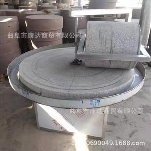 电动石碾子图片 清粮洗麦机 家用电磨小麦玉米面 石磨机